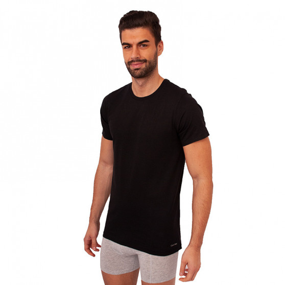 3PACK ανδρικό t-shirt Calvin Klein μαύρο (NB4011E-001)