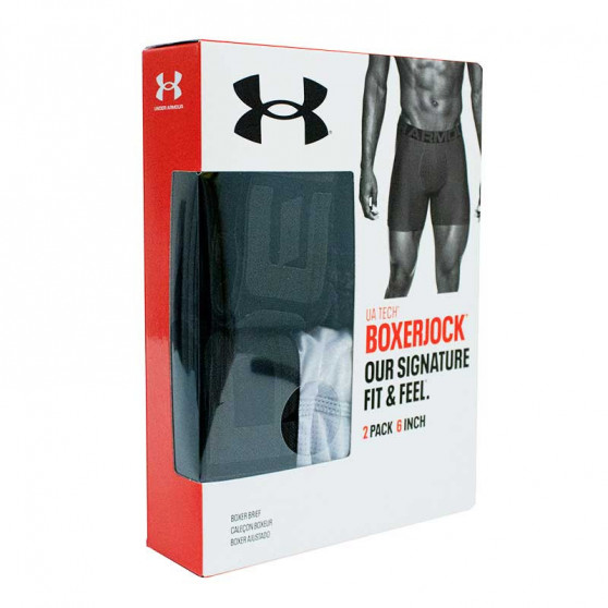 2PACK ανδρικό σορτς μποξεράκι Under Armour γκρι (1363622 011)