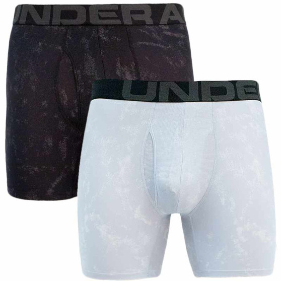 2PACK ανδρικό σορτς μποξεράκι Under Armour γκρι (1363621 011)