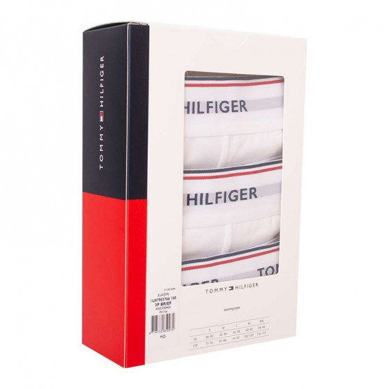 3PACK ανδρικό σλιπ Tommy Hilfiger λευκό (1U87903766 100)