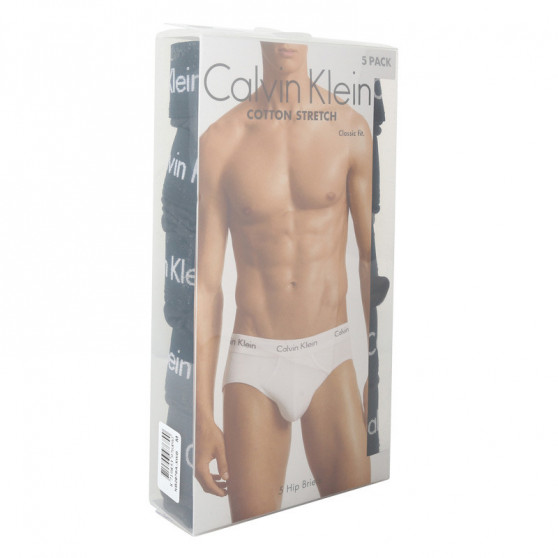 5PACK ανδρικό σλιπ Calvin Klein μαύρο (NB2876A-XWB)