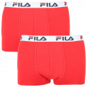 2PACK ανδρικό σορτσάκι μποξεράκι Fila κόκκινο (FU5016/2-118)