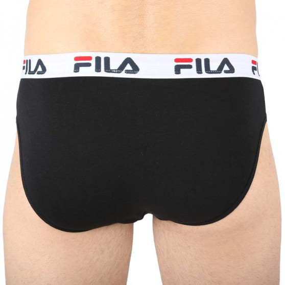 2PACK ανδρικό σλιπ Fila μαύρο (FU5015/2-200)