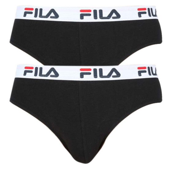 2PACK ανδρικό σλιπ Fila μαύρο (FU5015/2-200)