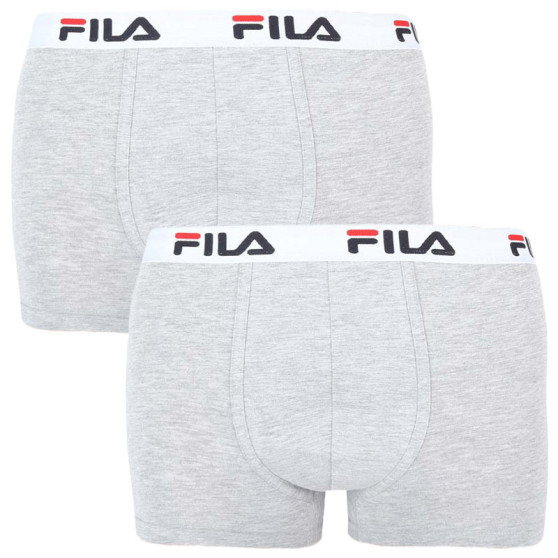 2PACK ανδρικό σορτς μποξεράκι Fila γκρι (FU5016/2-400)