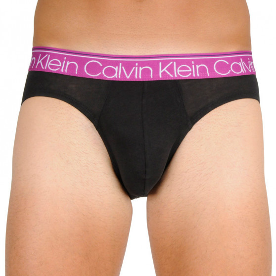 3PACK ανδρικό σλιπ Calvin Klein μαύρο (NB2415A-T6D)