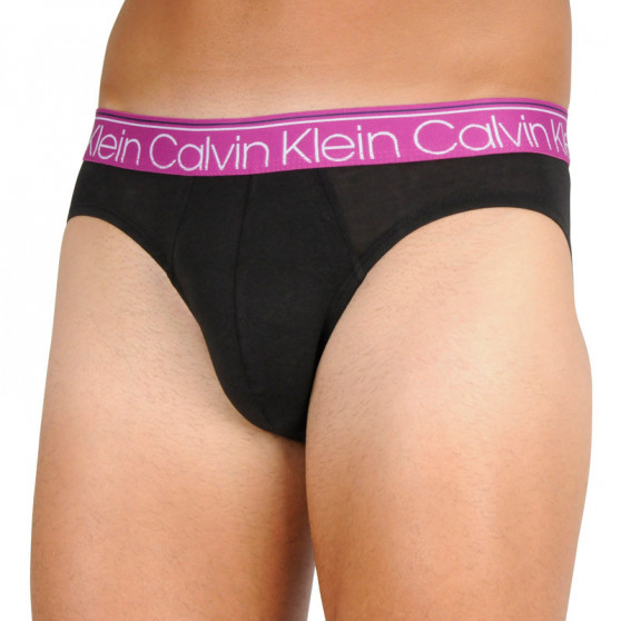 3PACK ανδρικό σλιπ Calvin Klein μαύρο (NB2415A-T6D)