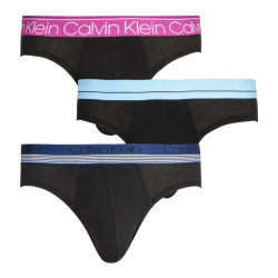 3PACK ανδρικό σλιπ Calvin Klein μαύρο (NB2415A-T6D)