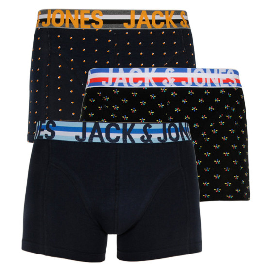 3PACK ανδρικό σορτς μποξεράκι Jack and Jones πολύχρωμο (12151351)