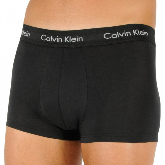 3PACK ανδρικό σορτς μποξεράκι Calvin Klein μαύρο (U2664G-WHN)