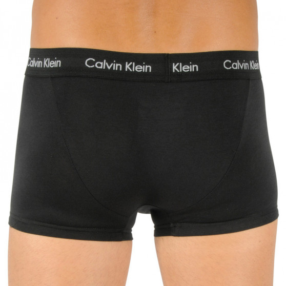 3PACK ανδρικό σορτς μποξεράκι Calvin Klein μαύρο (U2664G-WHN)