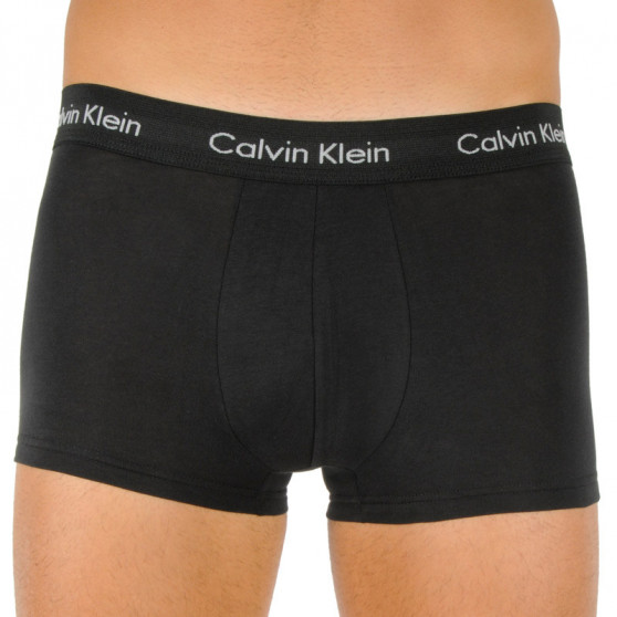 3PACK ανδρικό σορτς μποξεράκι Calvin Klein μαύρο (U2664G-WHN)