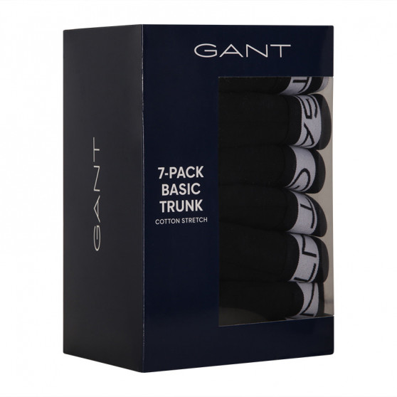 7PACK ανδρικό σορτς μποξεράκι Gant μαύρο (902137003-005)