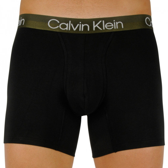 3PACK ανδρικό σορτς μποξεράκι Calvin Klein μαύρο (NB2971A-UW9)