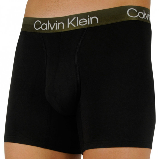 3PACK ανδρικό σορτς μποξεράκι Calvin Klein μαύρο (NB2971A-UW9)