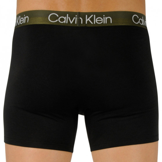 3PACK ανδρικό σορτς μποξεράκι Calvin Klein μαύρο (NB2971A-UW9)