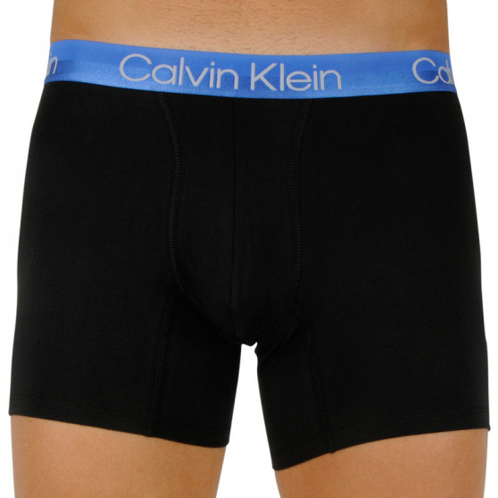 3PACK ανδρικό σορτς μποξεράκι Calvin Klein μαύρο (NB2971A-UW9)