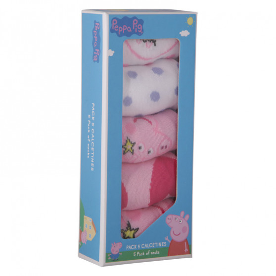 5PACK παιδικές κάλτσες Cerdá Peppa Pig πολύχρωμες (2200007756)