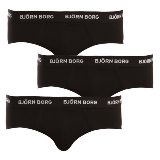 3PACK ανδρικό σλιπ Bjorn Borg μαύρο (9999-1221-90011)