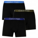 3PACK ανδρικό σορτς μποξεράκι Calvin Klein μαύρο (NB2971A-UW9)