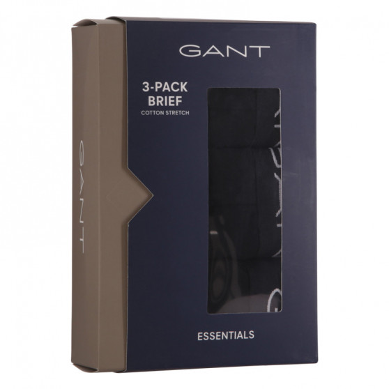 3PACK ανδρικό σλιπ Gant μαύρο (900003001-005)