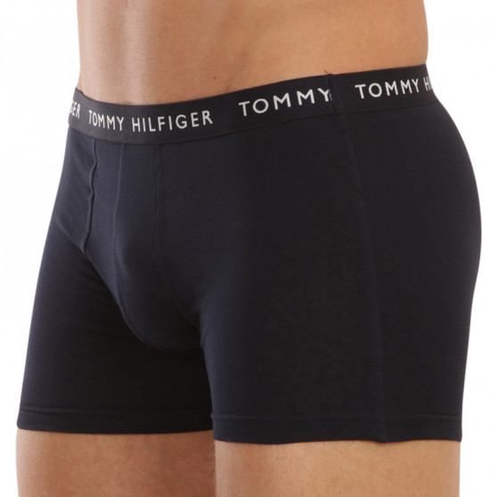 3PACK ανδρικό σορτς μποξεράκι Tommy Hilfiger σκούρο μπλε (UM0UM02203 0SF)