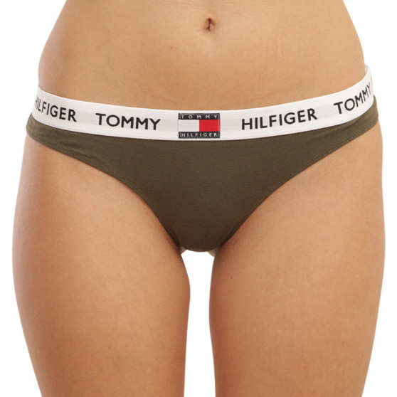 Γυναικείο στρινγκ Tommy Hilfiger πράσινο (UW0UW02198 RBN)