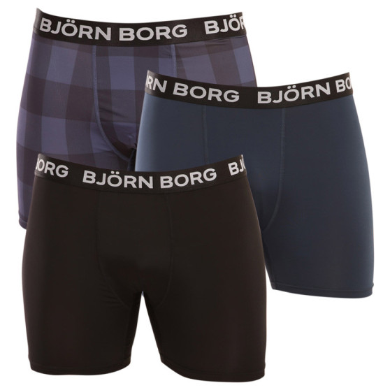 3PACK Ανδρικό λειτουργικό σορτσάκι μποξεράκι Bjorn Borg πολύχρωμο (10000819-MP001)