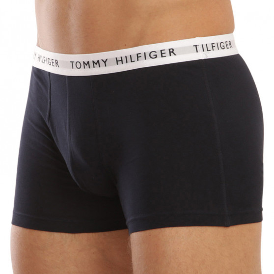 3PACK ανδρικό σορτς μποξεράκι Tommy Hilfiger σκούρο μπλε (UM0UM02324 0SE)