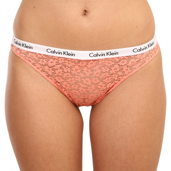 3PACK Γυναικεία βραζιλιάνικα εσώρουχα Calvin Klein πολύχρωμα (QD3925E-W5F)