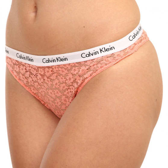 3PACK Γυναικεία βραζιλιάνικα εσώρουχα Calvin Klein πολύχρωμα (QD3925E-W5F)