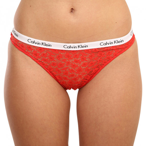 3PACK Γυναικεία βραζιλιάνικα εσώρουχα Calvin Klein πολύχρωμα (QD3925E-W5F)