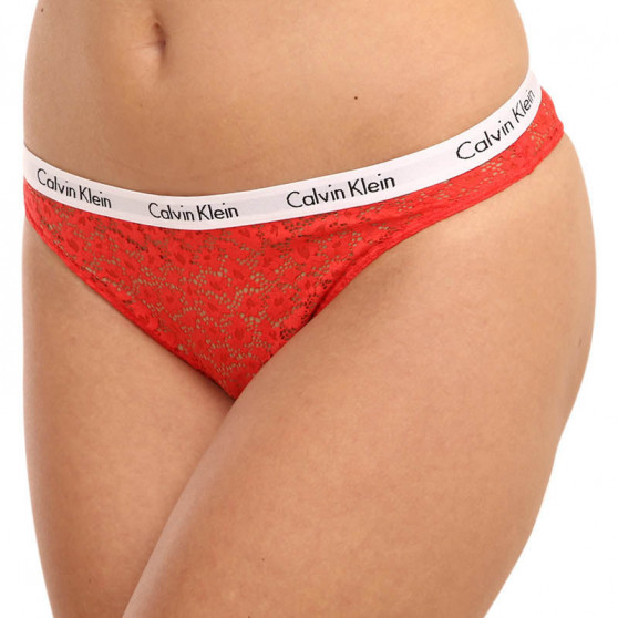 3PACK Γυναικεία βραζιλιάνικα εσώρουχα Calvin Klein πολύχρωμα (QD3925E-W5F)