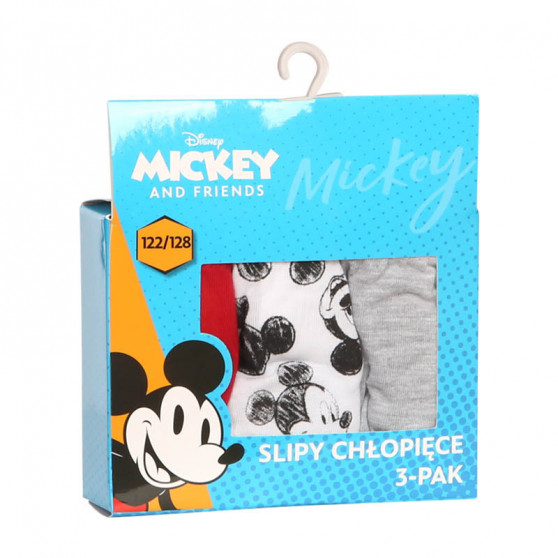 3PACK σλιπ για αγόρια E plus M Mickey πολύχρωμο (MCK-A)