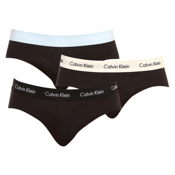 3PACK ανδρικό σλιπ Calvin Klein μαύρο (U2661G-1UV)