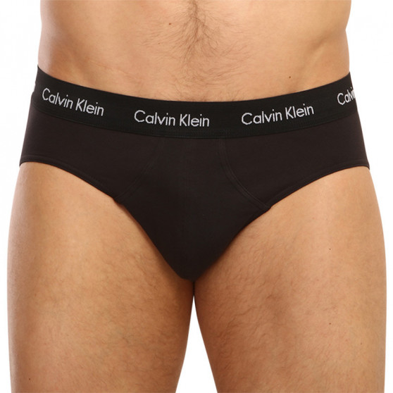 3PACK ανδρικό σλιπ Calvin Klein μαύρο (U2661G-1UV)