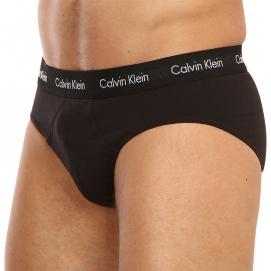 3PACK ανδρικό σλιπ Calvin Klein μαύρο (U2661G-1UV)