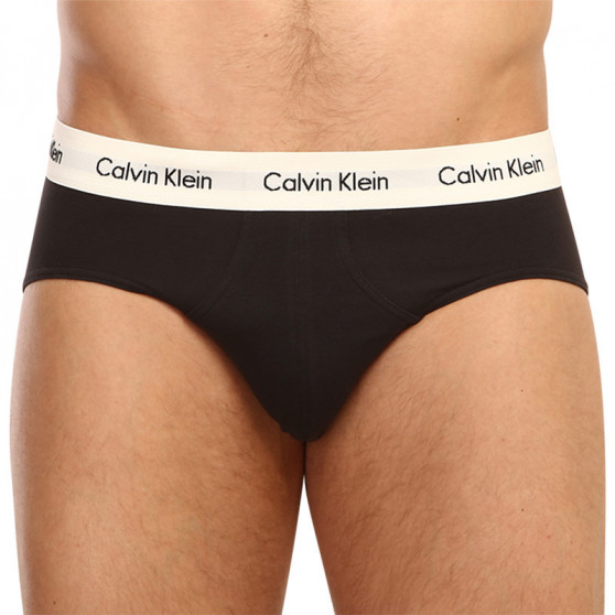 3PACK ανδρικό σλιπ Calvin Klein μαύρο (U2661G-1UV)