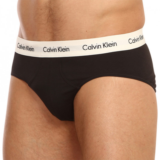 3PACK ανδρικό σλιπ Calvin Klein μαύρο (U2661G-1UV)