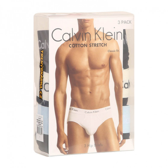 3PACK ανδρικό σλιπ Calvin Klein μαύρο (U2661G-1UV)