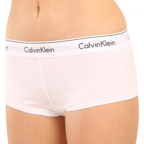 Γυναικεία εσώρουχα Calvin Klein boyshort λευκό (F3788E-100)