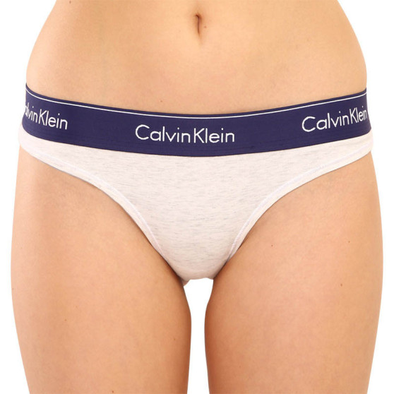 Γυναικείο στρινγκ Calvin Klein γκρι (F3786E-PHH)