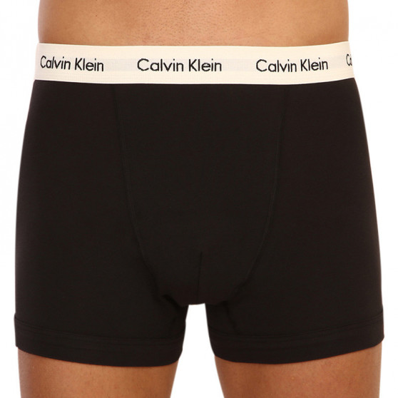 3PACK ανδρικό σορτς μποξεράκι Calvin Klein μαύρο (U2662G-1UV)