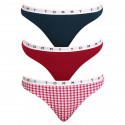 3PACK γυναικείο στρινγκ Tommy Hilfiger πολύχρωμο (UW0UW02521 0XR)