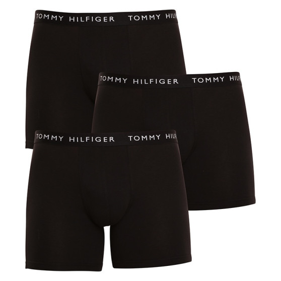 3PACK ανδρικό σορτς μποξεράκι Tommy Hilfiger μαύρο (UM0UM02204 0TE)