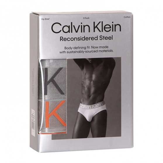 3PACK ανδρικό σλιπ Calvin Klein πολύχρωμο (NB3129A-13D)