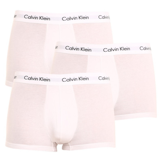 3PACK ανδρικό σορτς μποξεράκι Calvin Klein λευκό (U2664G-100)