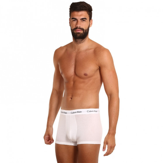 3PACK ανδρικό σορτς μποξεράκι Calvin Klein λευκό (U2664G-100)