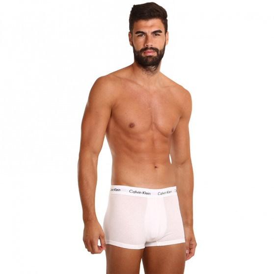 3PACK ανδρικό σορτς μποξεράκι Calvin Klein λευκό (U2664G-100)