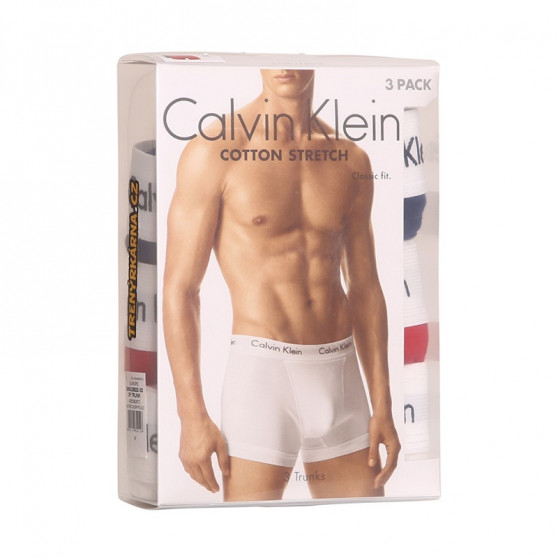 3PACK ανδρικό σορτς μποξεράκι Calvin Klein πολύχρωμο (U2662G-i03)